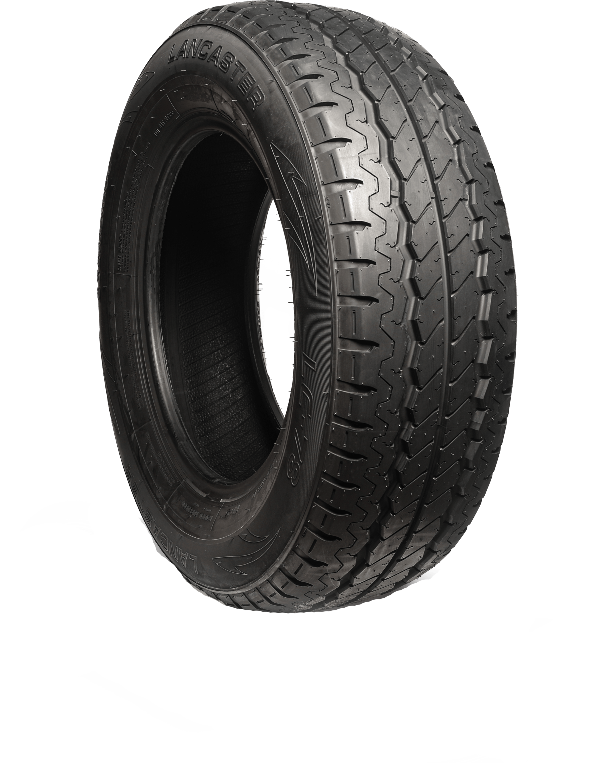 Lancaster LC-78 commercial van tire with all-season tread pattern on black background