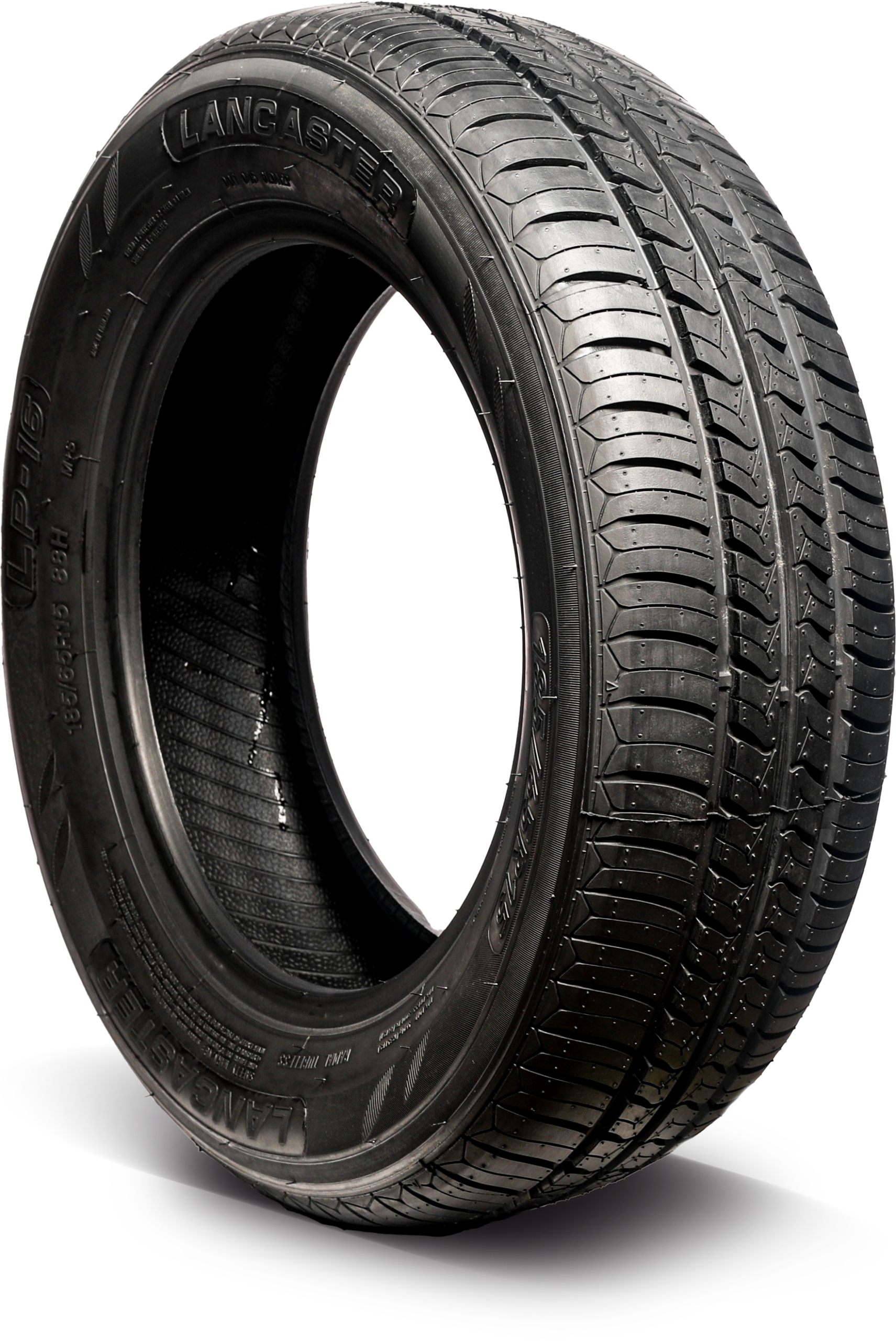 Lancaster LP-16 all-season touring passenger tire on black background